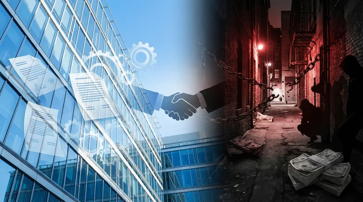 合法なファクタリングと違法業者（ヤミ金）の決定的な違い