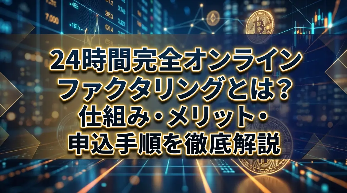 24時間完全オンラインファクタリングとは？仕組み・メリット・申込手順を徹底解説