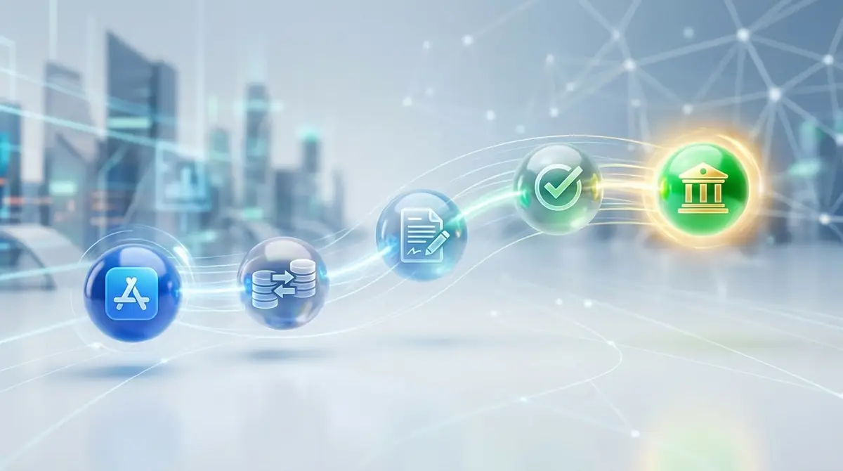 2者間ファクタリングの申し込みから入金までの流れ【5ステップ】