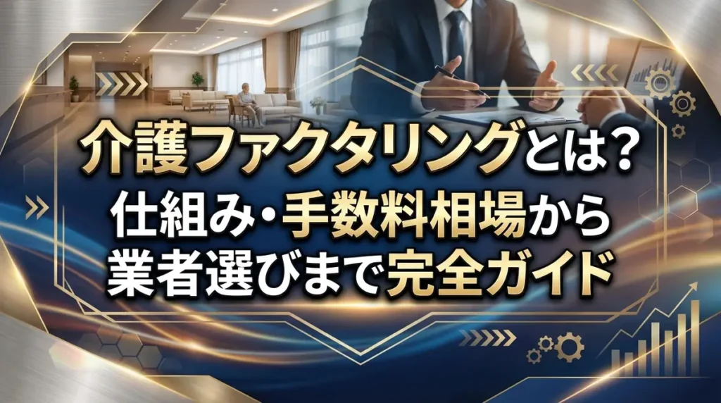 介護ファクタリングとは？仕組み・手数料相場から業者選びまで完全ガイド