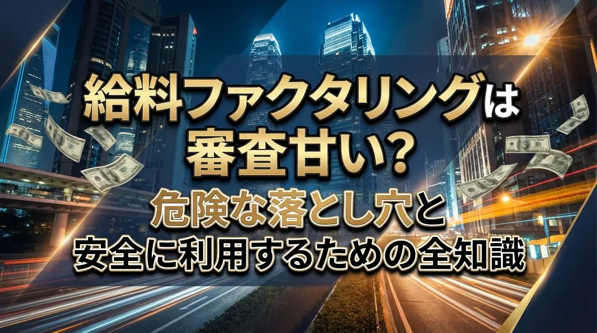 給料ファクタリングは審査甘い？危険な落とし穴と安全に利用するための全知識