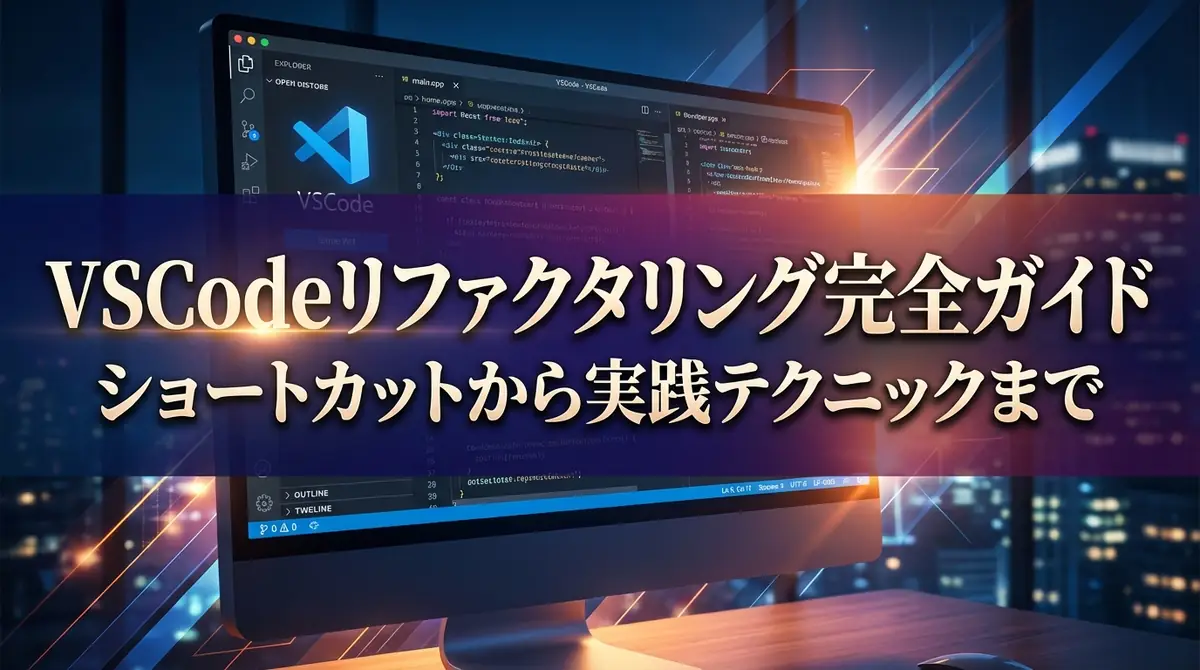 VSCodeリファクタリング完全ガイド｜ショートカットから実践テクニックまで