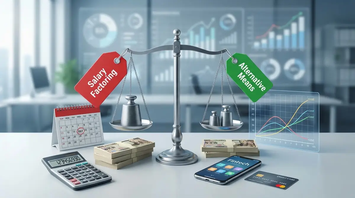 【比較表】給料ファクタリング vs 代替手段｜10万円調達のコスト一覧