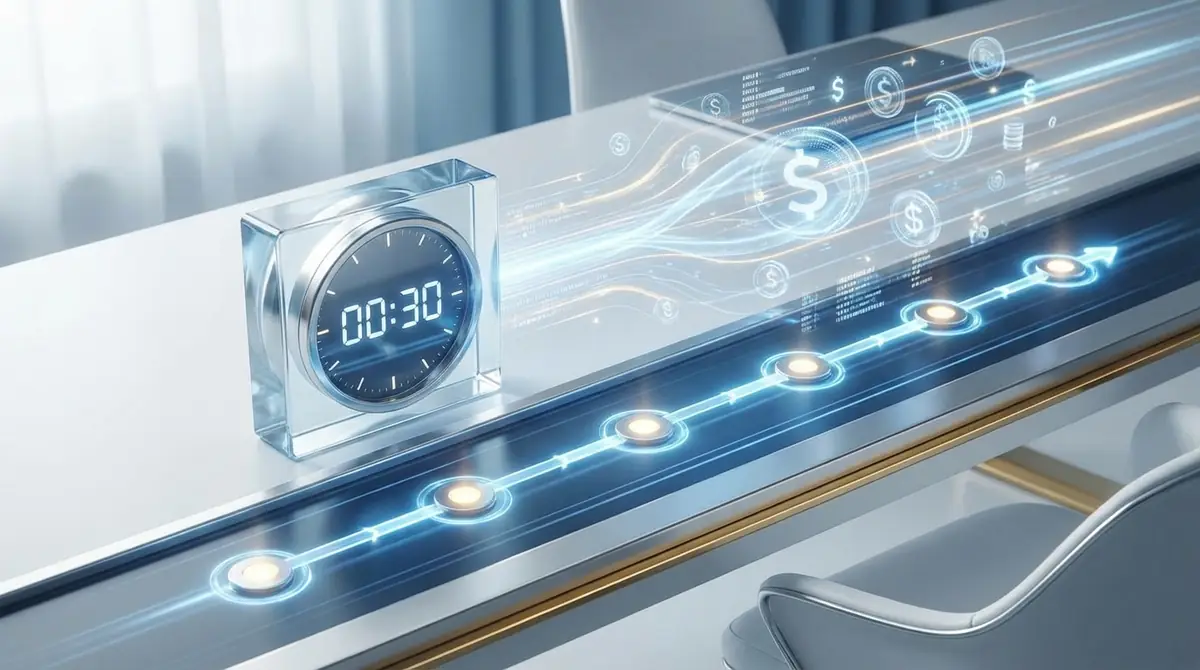 最短30分で入金されるまでの5ステップ【時間軸付き】