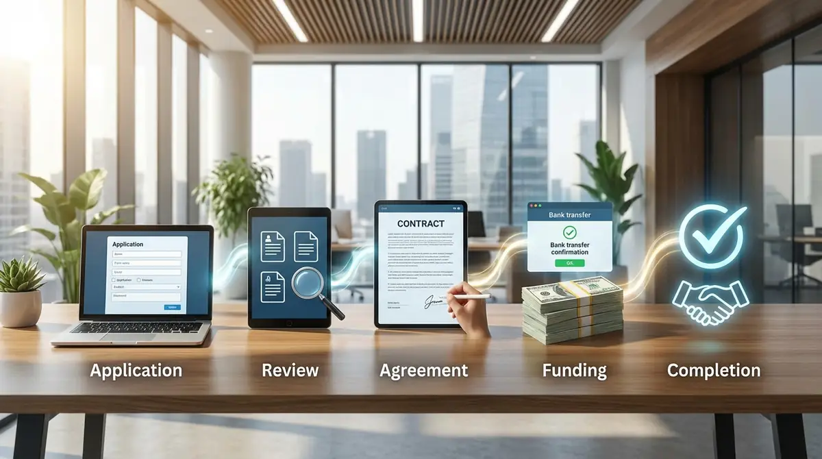 ファクタリングの利用手順【5ステップ】