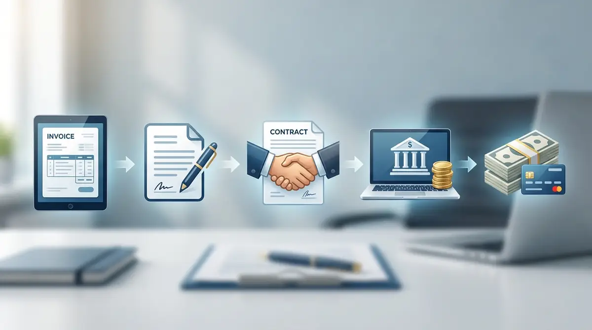 ファクタリング利用の流れを5ステップで図解