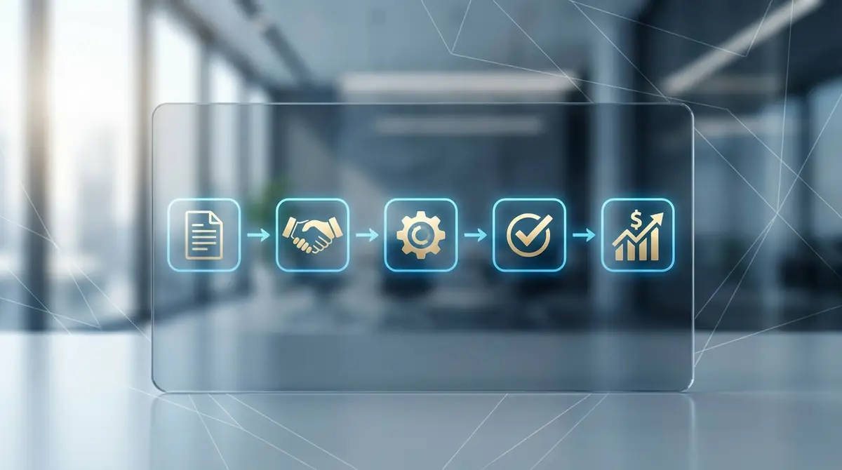 申し込みから入金までの5ステップ【即日資金調達の流れ】