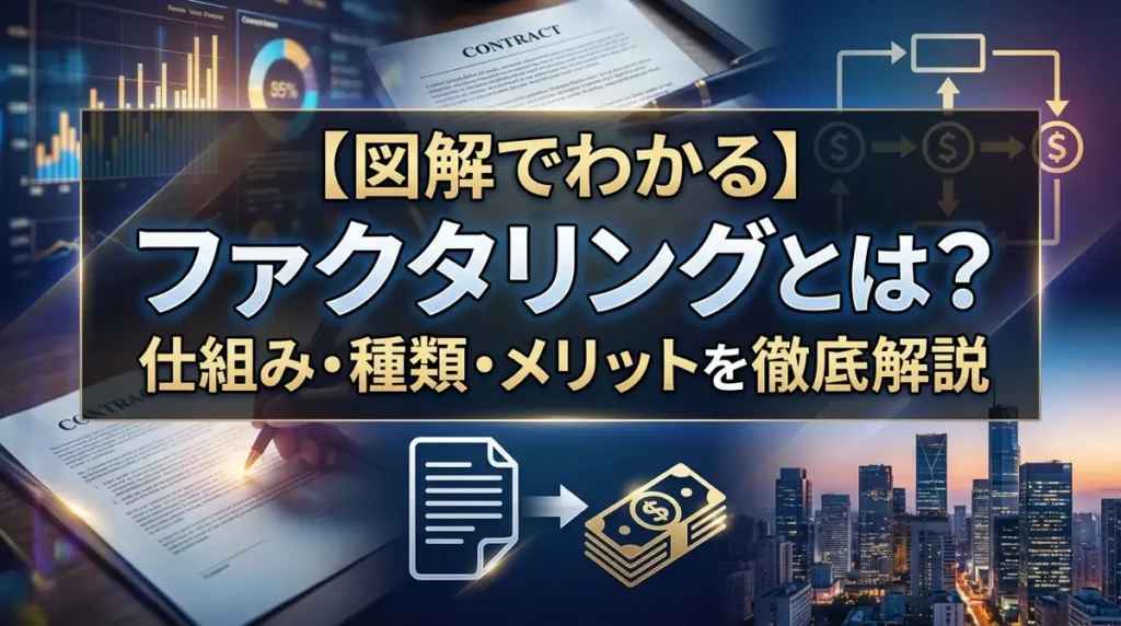 【図解でわかる】ファクタリングとは？仕組み・種類・メリットを徹底解説