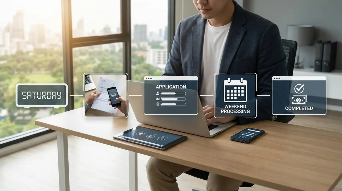 土日にファクタリングを申し込む手順｜5ステップで完了